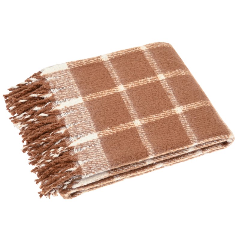 Faux Mohair Chequered Throw - MCTSP - Uneeka