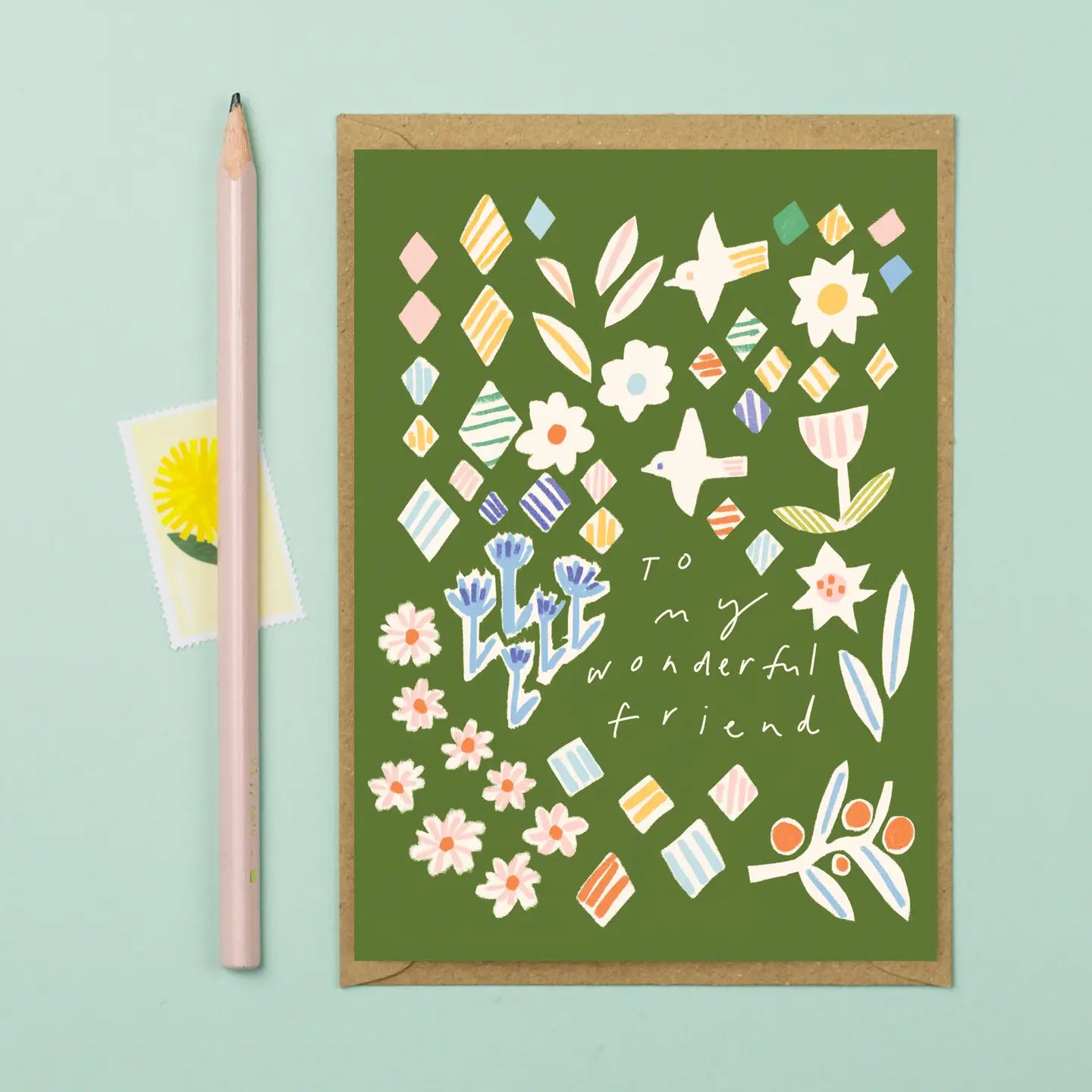 To My Wonderful Friend Greetings Card - E15 Wonderful Friend - Uneeka