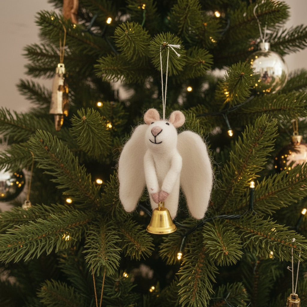 Felt Angelica the Angelic Mouse - WCANMO - Uneeka