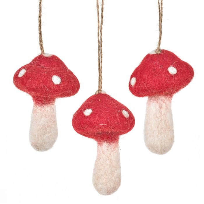 Felt Autumnal Woodland Toadstool - ANHHATS - Uneeka