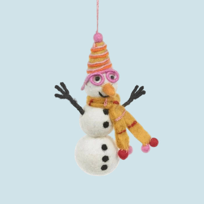 Felt Beatrice the Snazzy Snowman - ACBETS - Uneeka