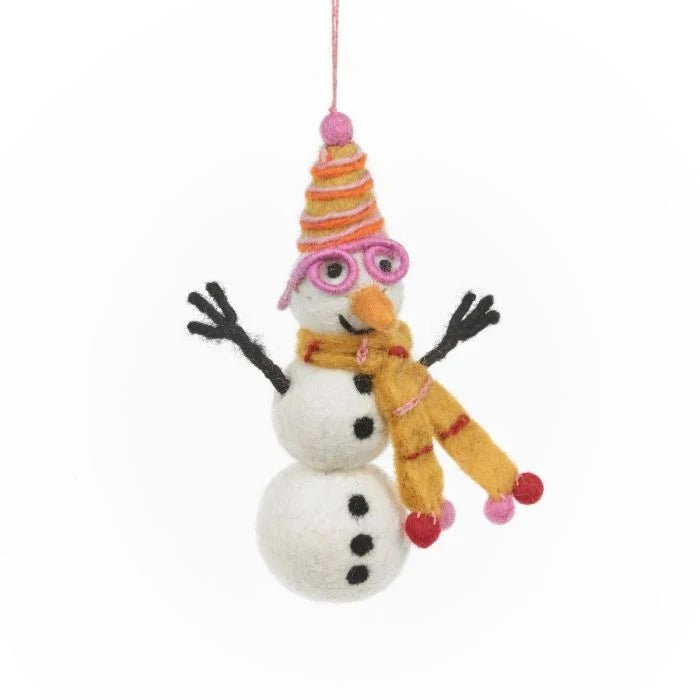 Felt Beatrice the Snazzy Snowman - ACBETS - Uneeka