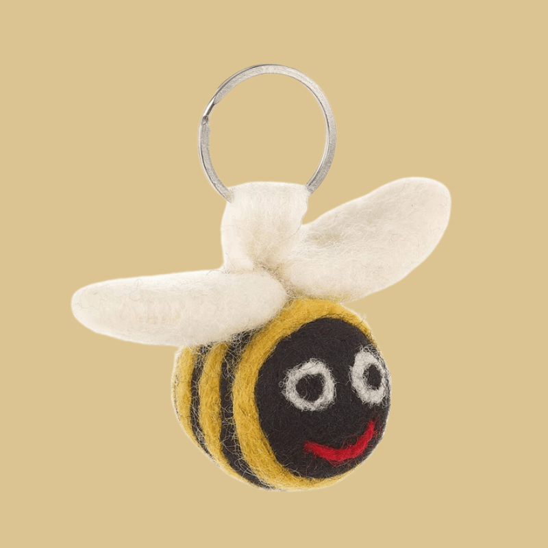 Felt Bee Keyring - ACBK - Uneeka