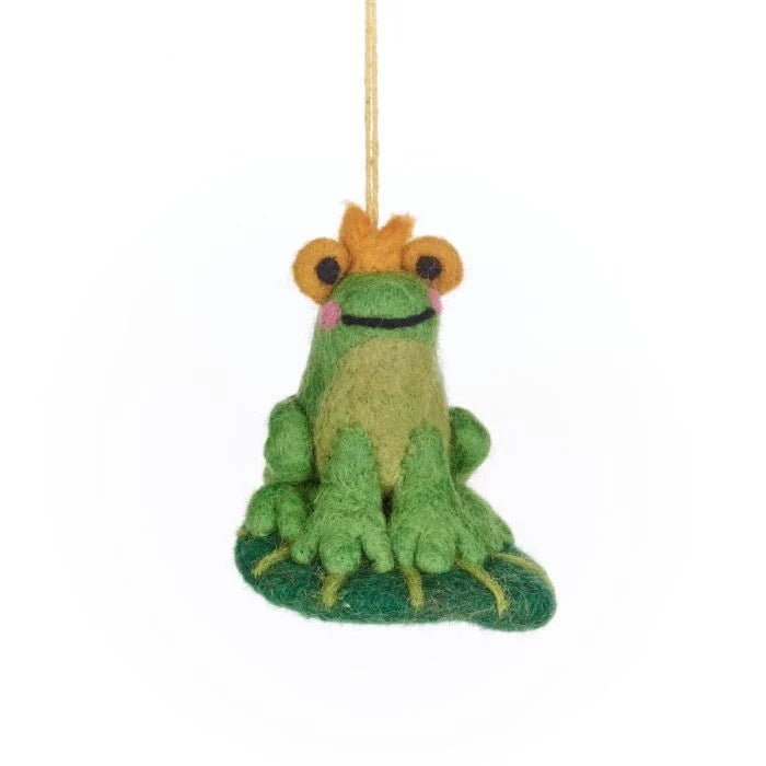 Felt Charming The Fairytale Frog - FYPRTFG - Uneeka