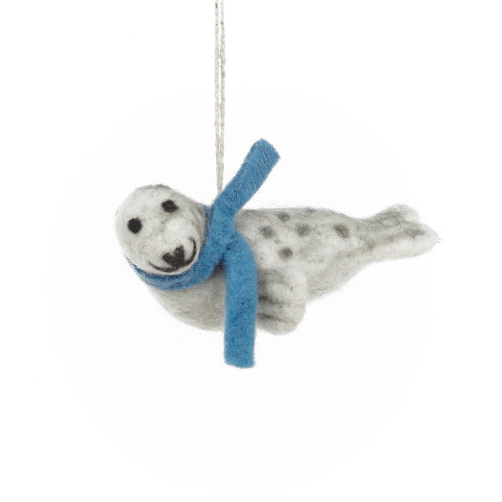 Felt Gracie the Grey Spotted Seal - SLEDTS - Uneeka