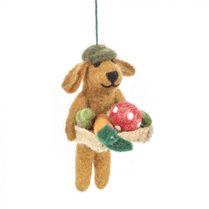 Felt Greg the Gardening Dog - FYDTGD - Uneeka