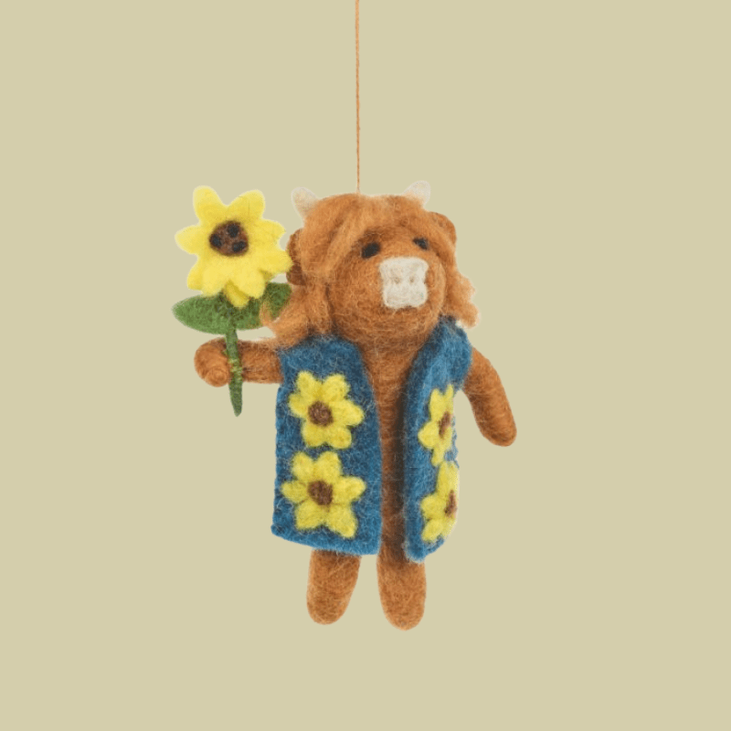 Felt Huxley the Highland Cow - FYHARHC - Uneeka