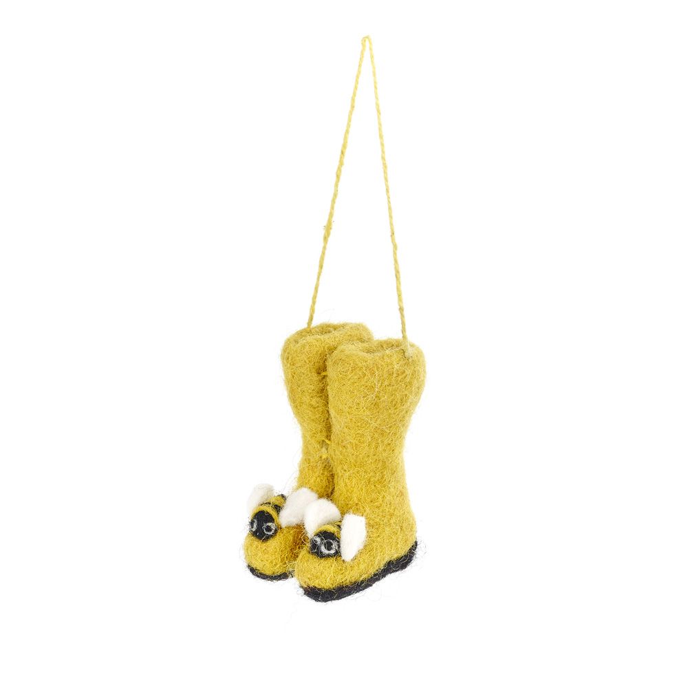 Felt Mini Bumblebee Wellington Boots - FYBBWLB - Uneeka