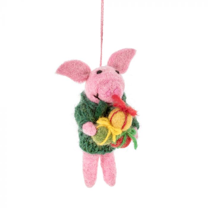 Felt Pippin the Present Pig - CCPOP - Uneeka