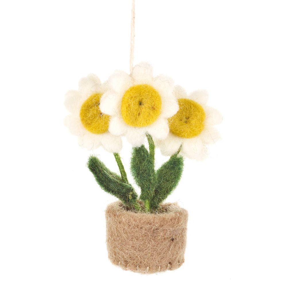 Felt Pot Of Flowers - FYPOTFL - DAISY - Uneeka