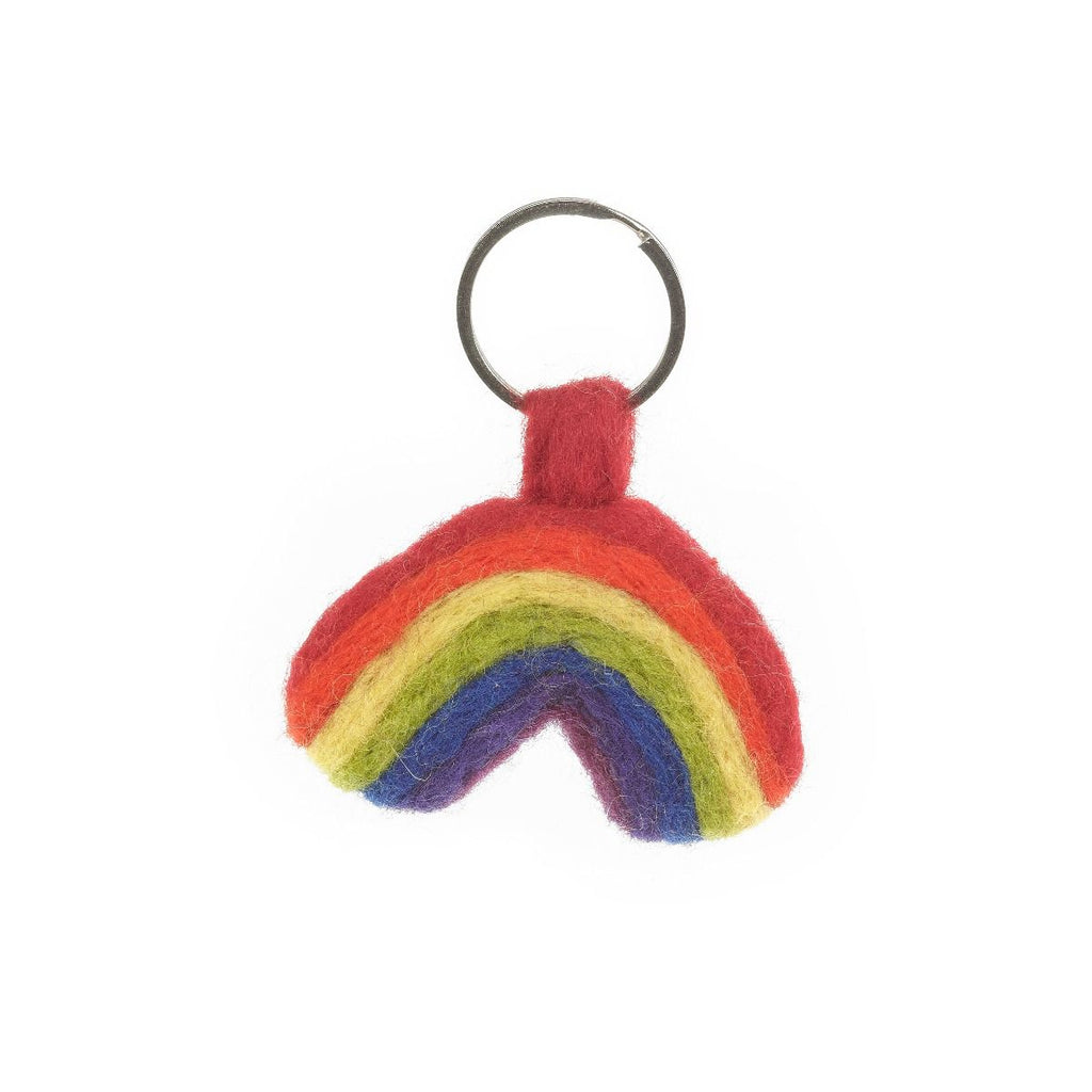 Felt Rainbow Keyring - AKRAK - Uneeka