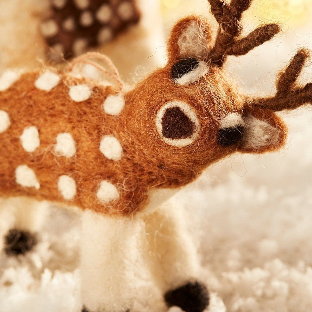 Felt Reindeer with Antlers - XM372 - Uneeka