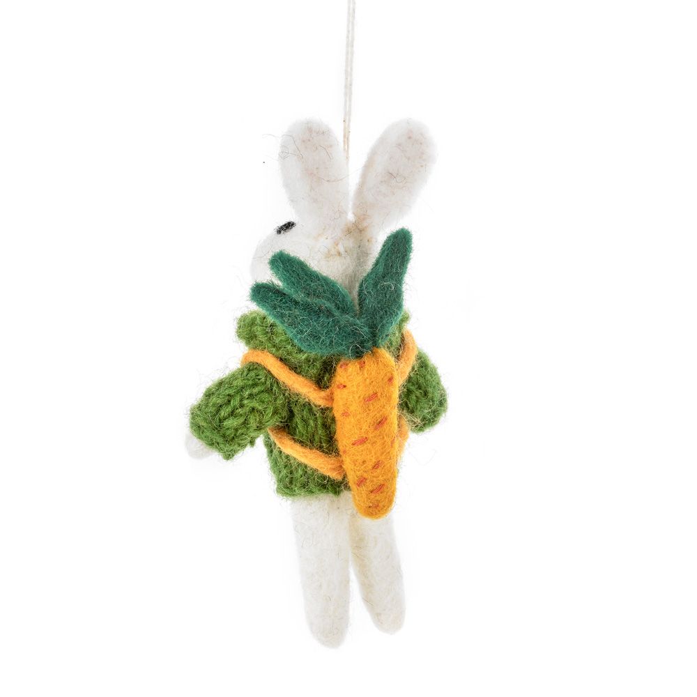 Felt Robert the Rabbit With Carrot Backpack - FYRONTR - Uneeka