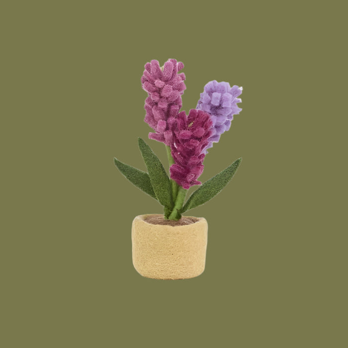Felt Standing Potted Lavender Plant - PPPOTLV - Uneeka