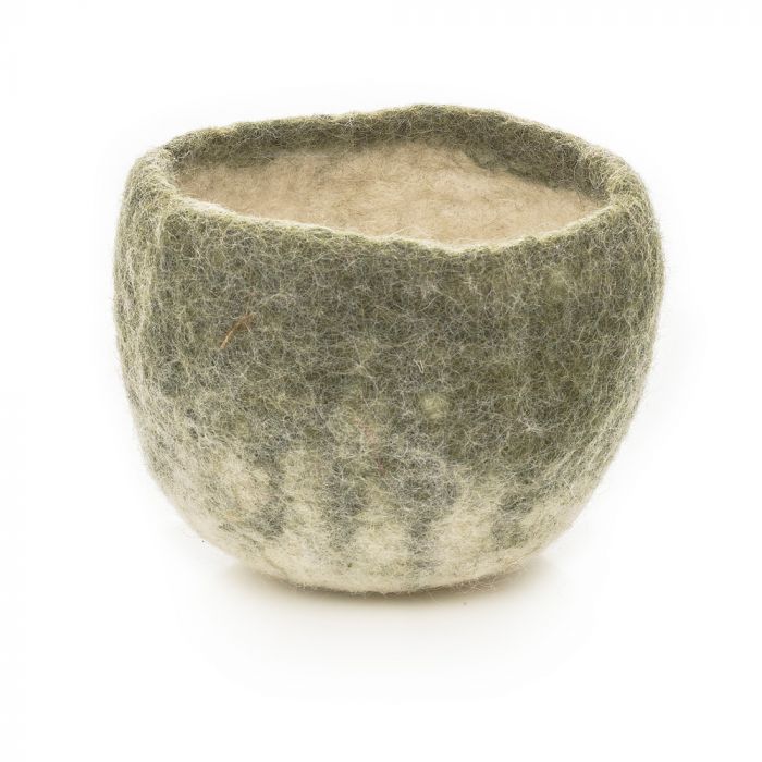 Felt Trinket Bowl/Plant Pot Home Accessory* - HATB - GREEN - Uneeka