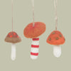 Felt Wild Foraged Orange Toadstool Mushrooms - ANHWFM3 - Uneeka