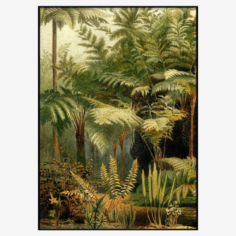 Fern Jungle Framed Art Print (LEFT) - OFG 50x70 2926L - Uneeka