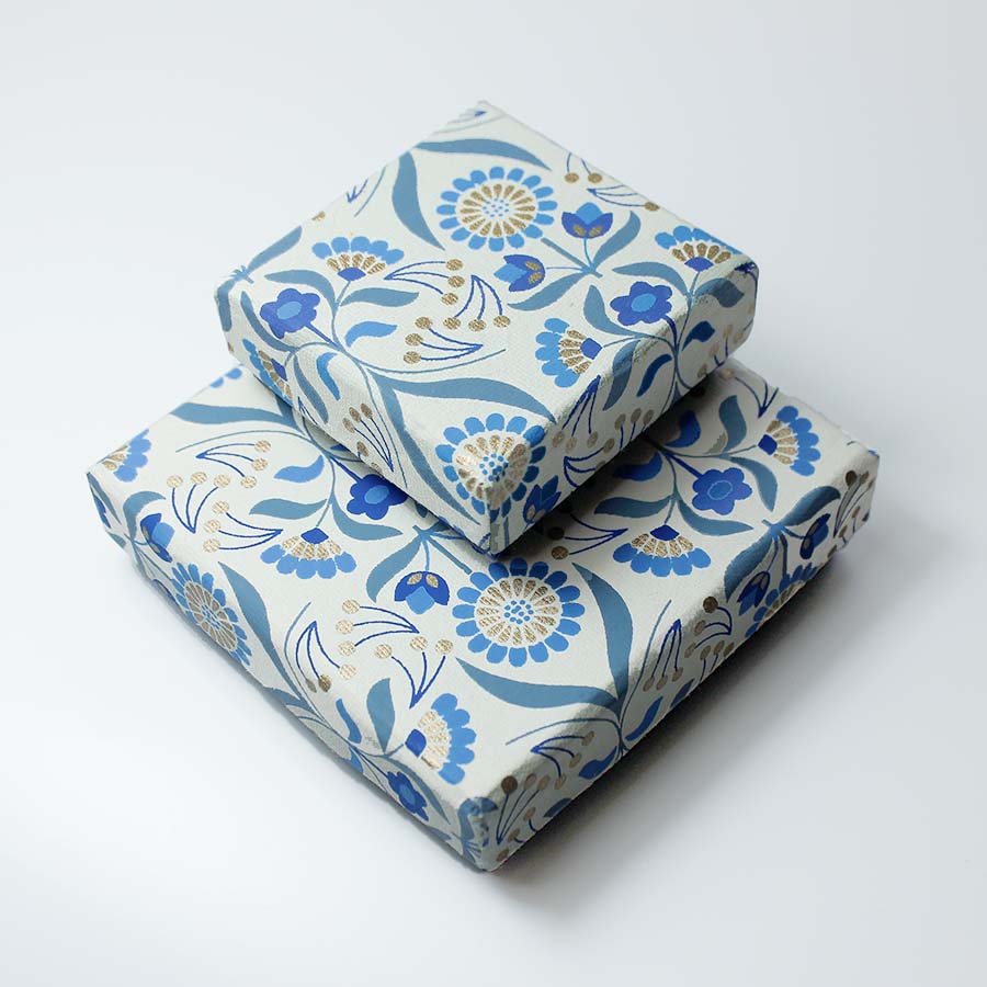 Floral Bouquet Jewellery Gift Box - GBX 4043SM - BLUE - Uneeka