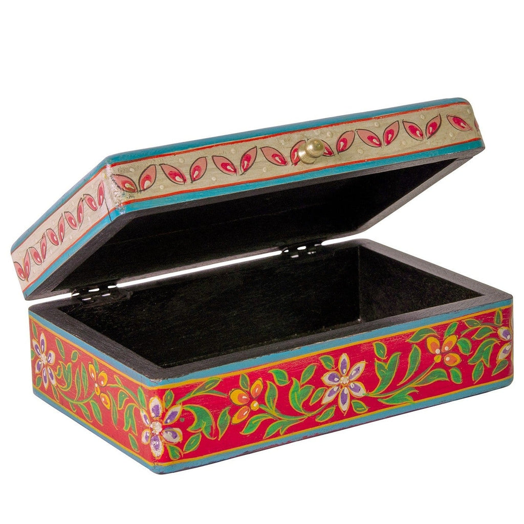 Floral Hand Painted Trinket Box - BX645 - Uneeka