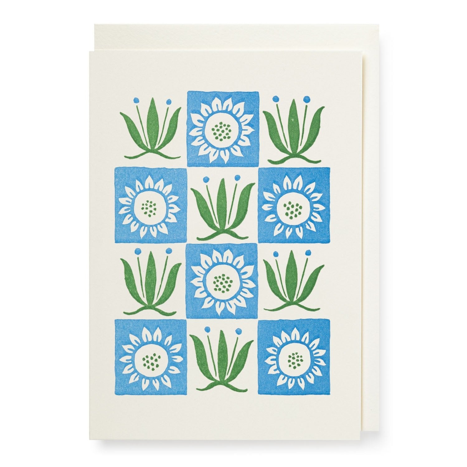 Floral Pattern Tiles Mini Card - APS337 - Uneeka