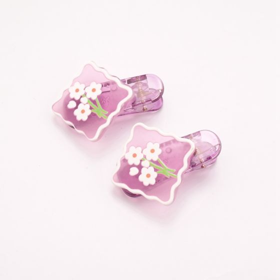 Floral Twin Pack of Hair Slides - 0.HD1110 - Uneeka