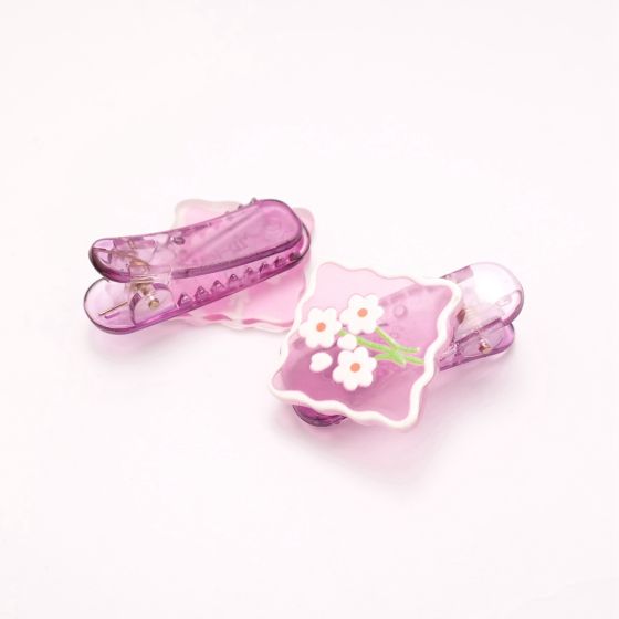 Floral Twin Pack of Hair Slides - 0.HD1118 - Uneeka