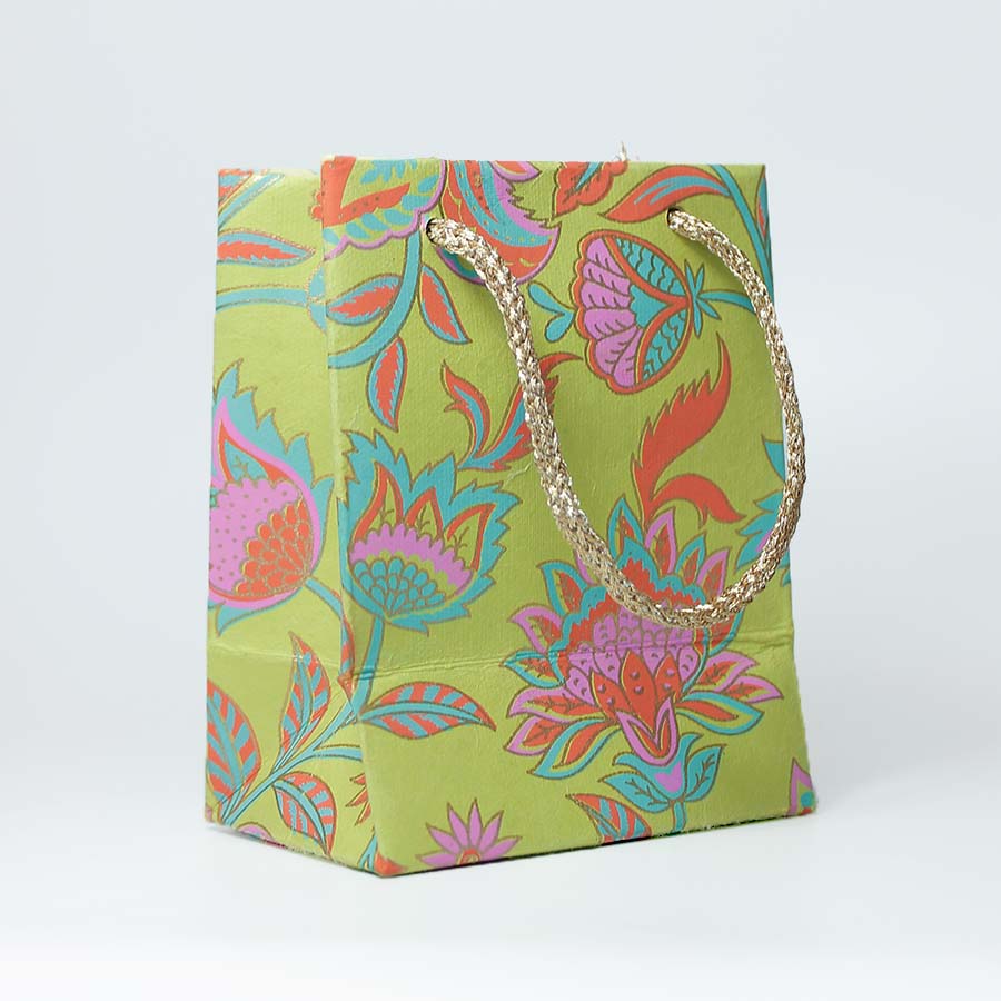 Floral Twist Gift Bag - GBG4011 - MINILIME - Uneeka