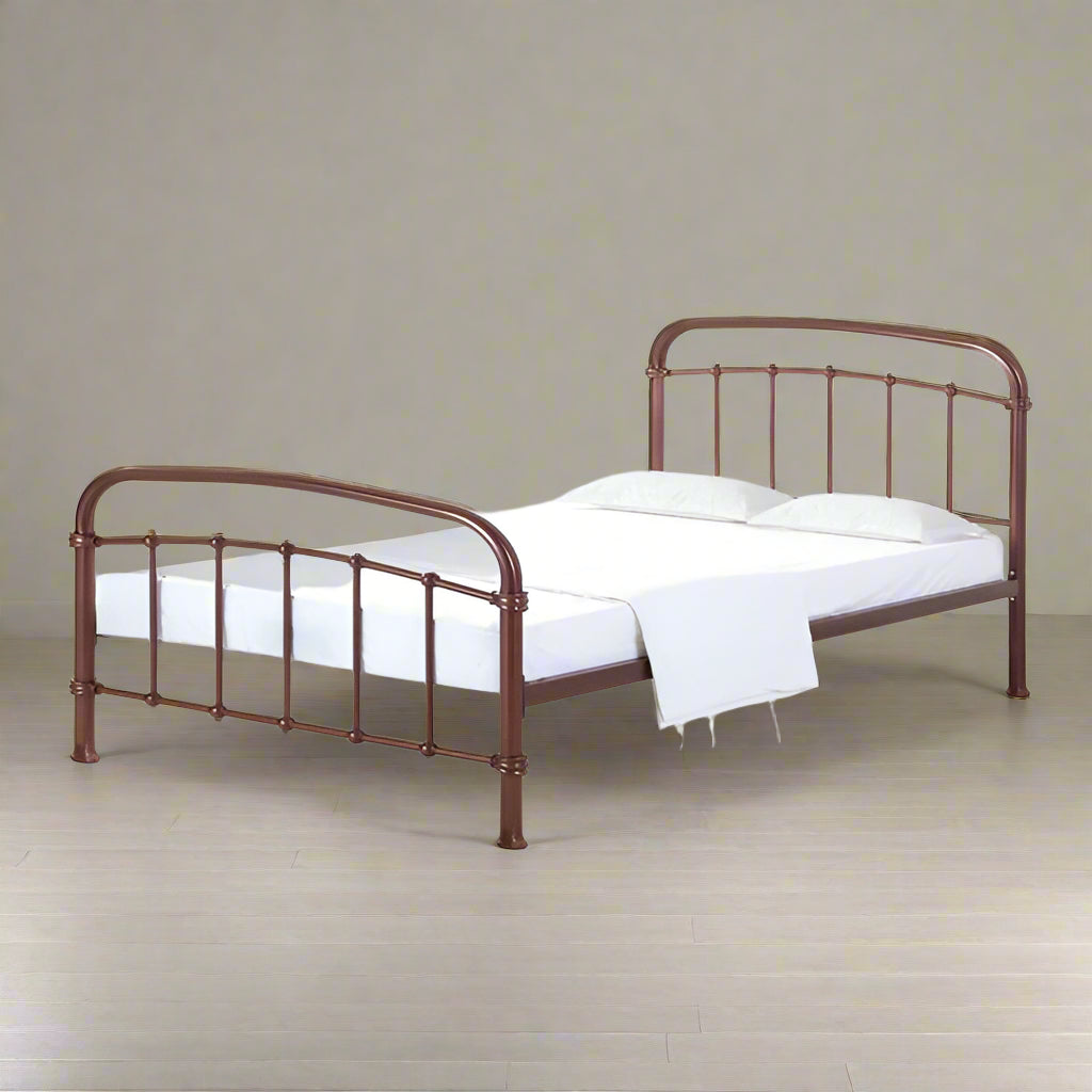 Florence Copper Bed Frame - HALSTON4.6 - Uneeka