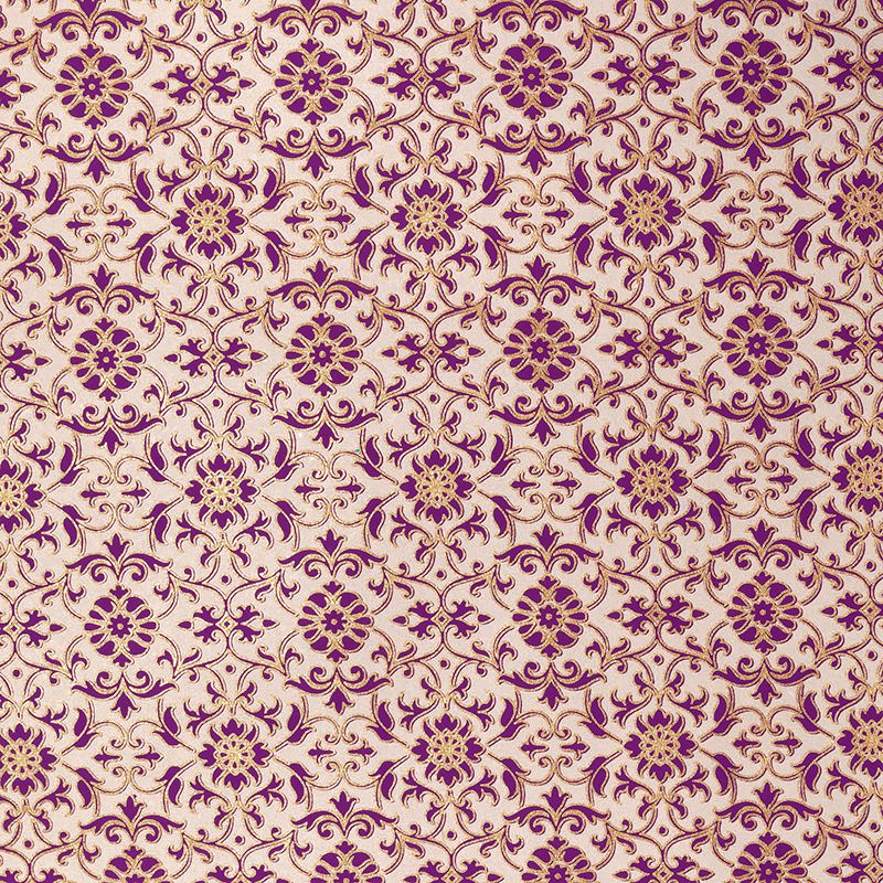 Florentine Gift Wrap - GW4010 - PURPLE - Uneeka