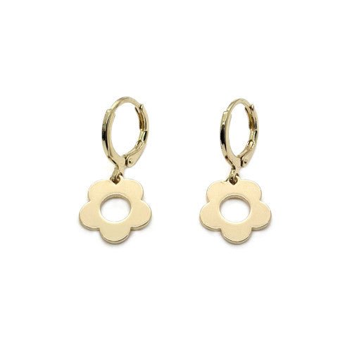 Flower Shape Drop Earring - CE - 4241 - GD - Uneeka