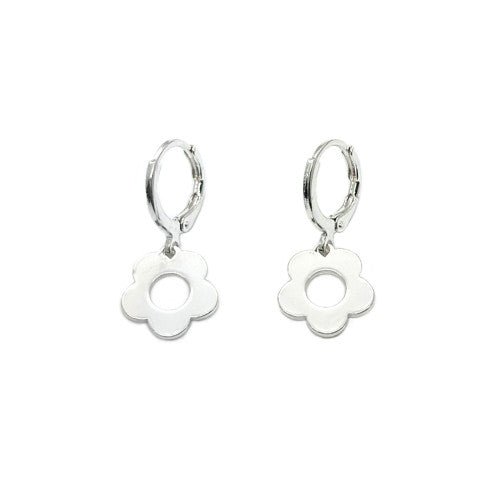 Flower Shape Drop Earring - CE - 4241 - SL - Uneeka