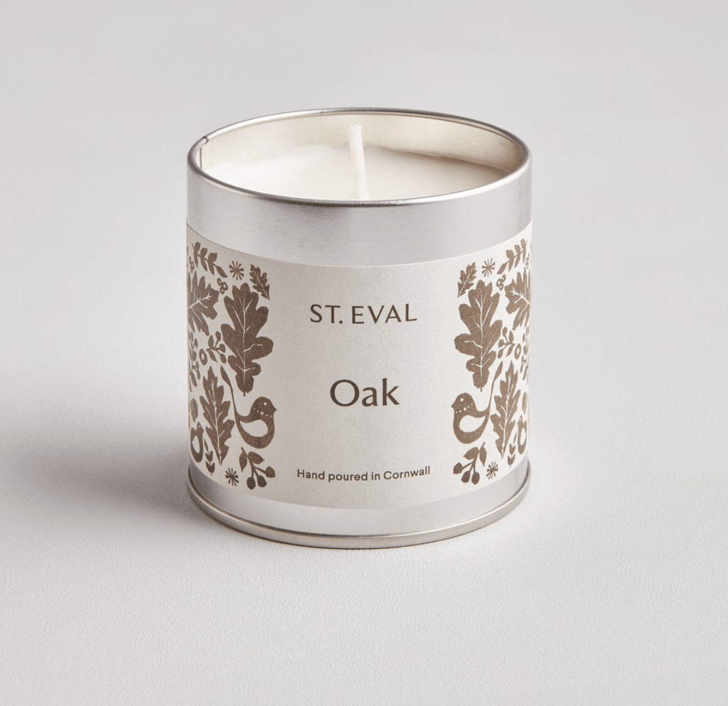 Folk Tin Candle Oak - F00994 - Uneeka