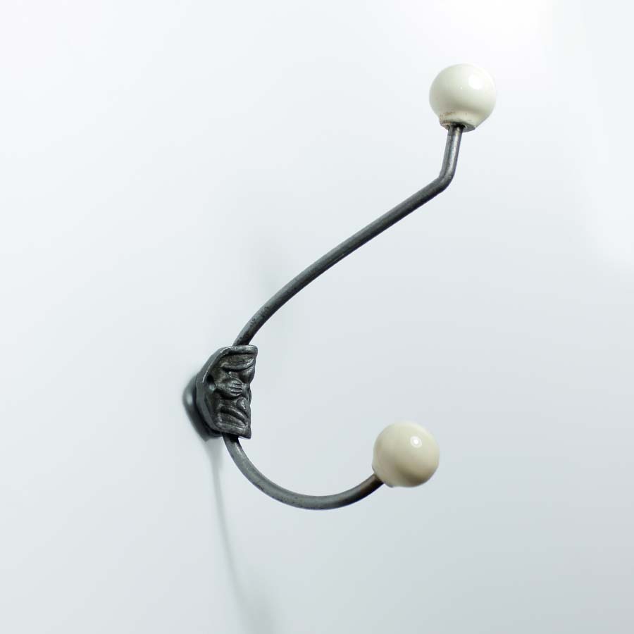 French Rosette Hat & Coat Hook with Ceramic Balls - 49.336C.AIC.215 - Uneeka