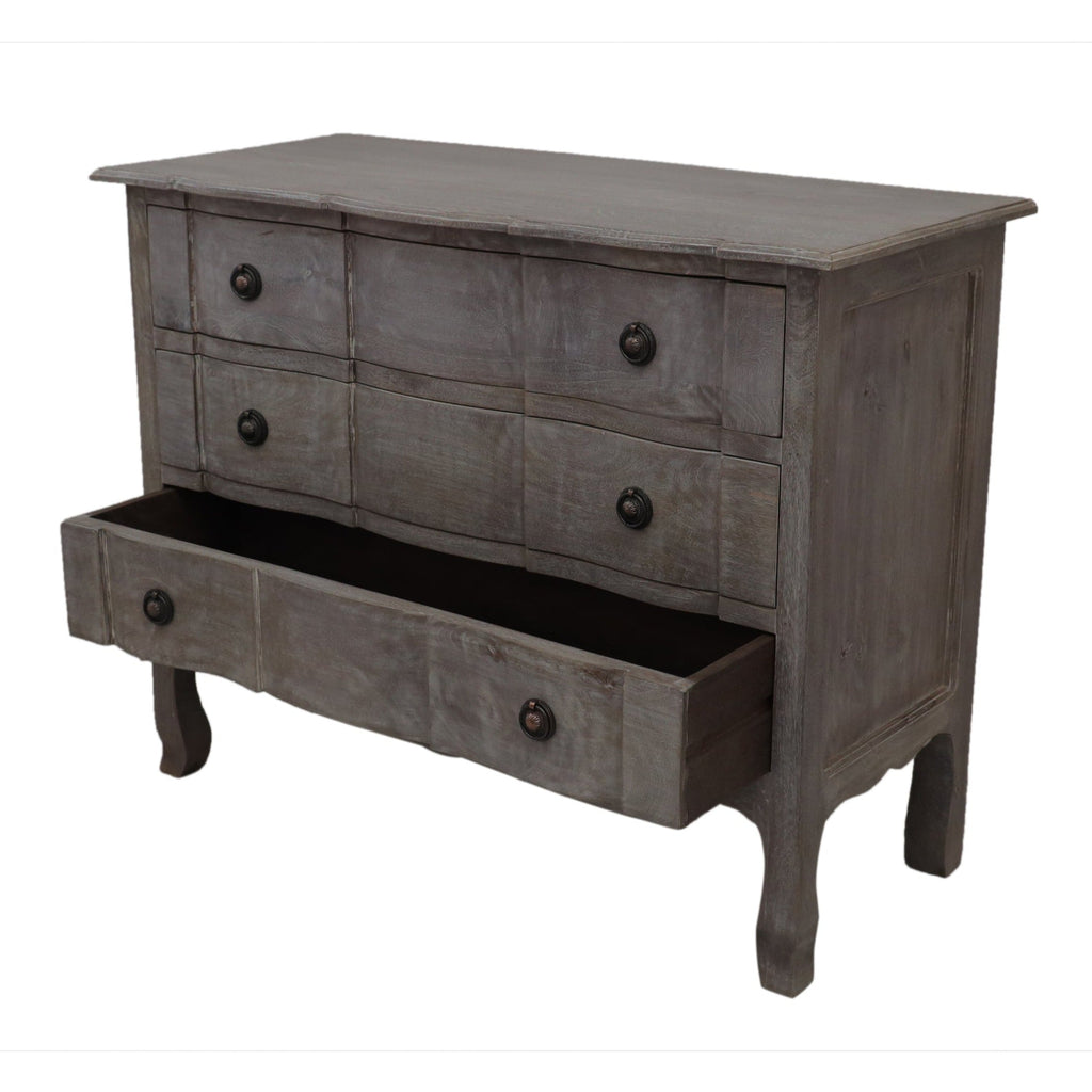 French Style Light Chest of 3 Drawers - M2164 - Uneeka