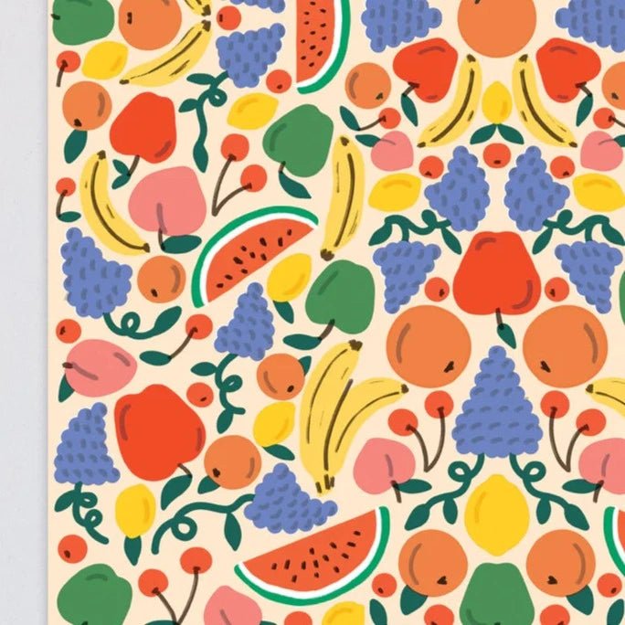 Funky Fruity Colourful Gift Wrap - WP130 - Uneeka