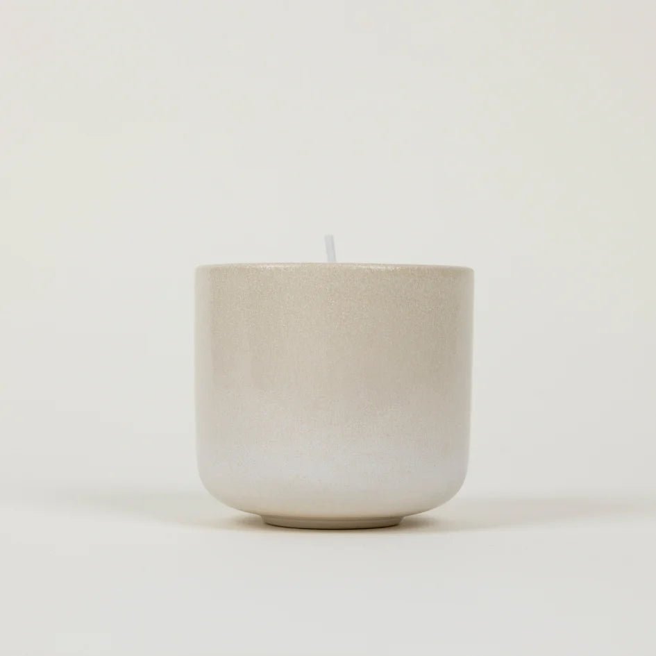 St Eval Garden Path Ceramic Pot Candle Orange Blossom - F01365 - Uneeka