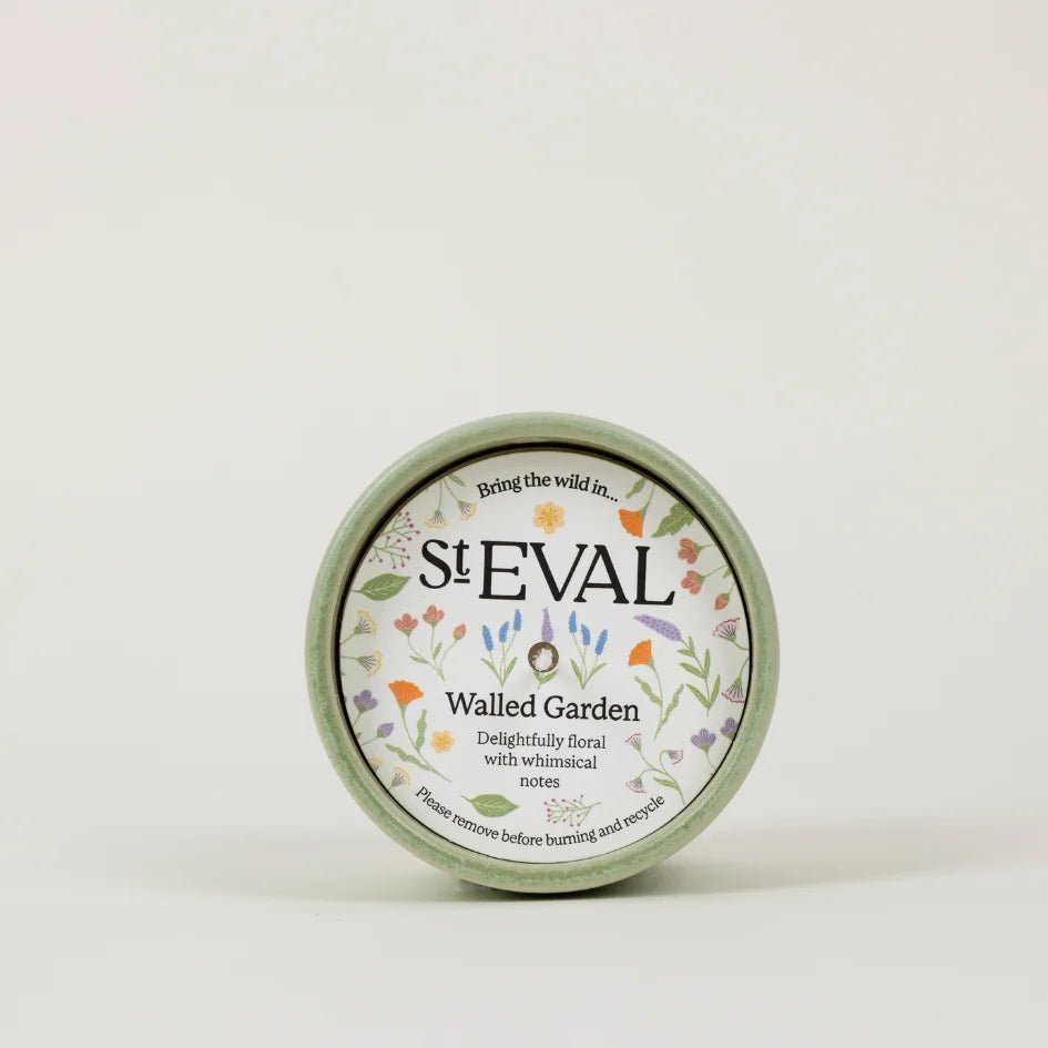 St Eval Garden Path Ceramic Pot Candle Walled Garden - F01364 - Uneeka