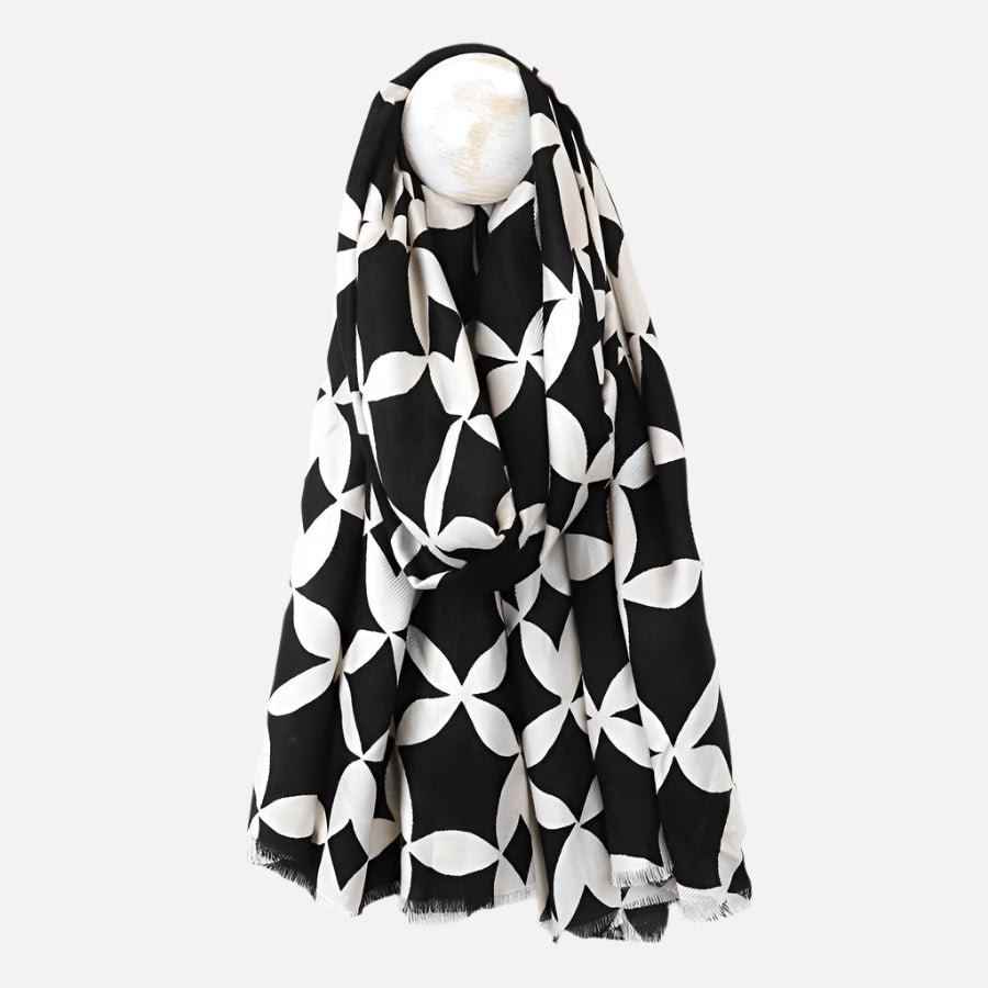 Geometric Print Bamboo Scarf - 52898 - Uneeka