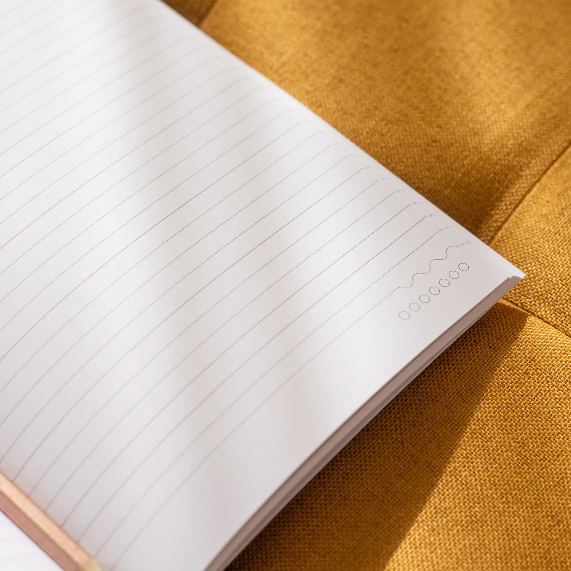 Notebook Wave Line Geometric Waves A5 Notebook - Eco-Friendly & Functional | Uneeka