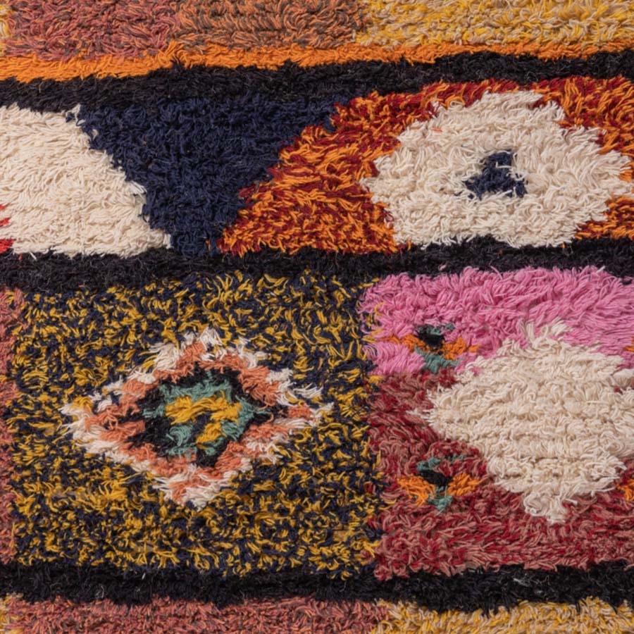 Geometric Wool And Cotton Shaggy Rug* - BYRUG031 - Uneeka