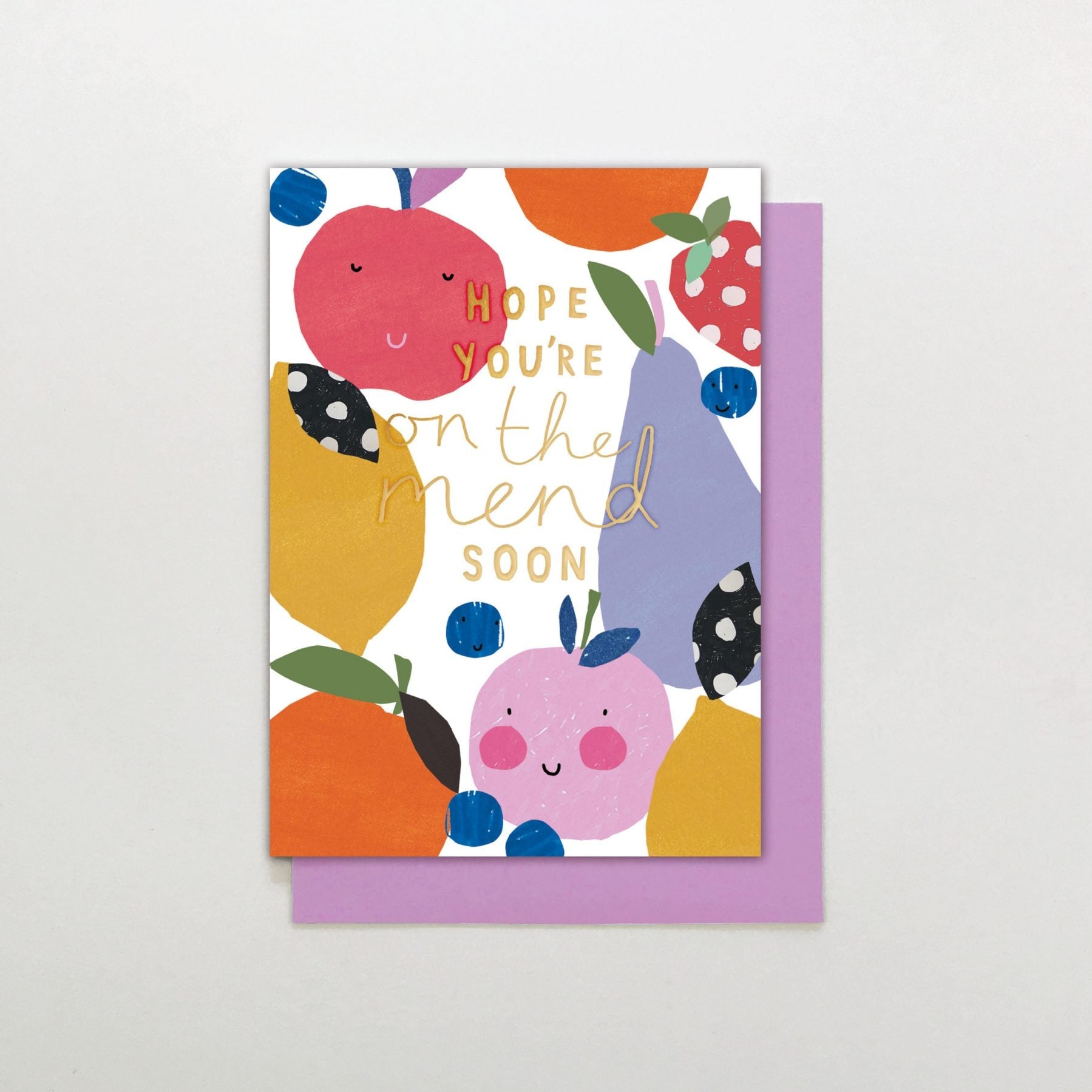 Get Well Soon Funky Fruit Greetings Card - RB14 - Uneeka
