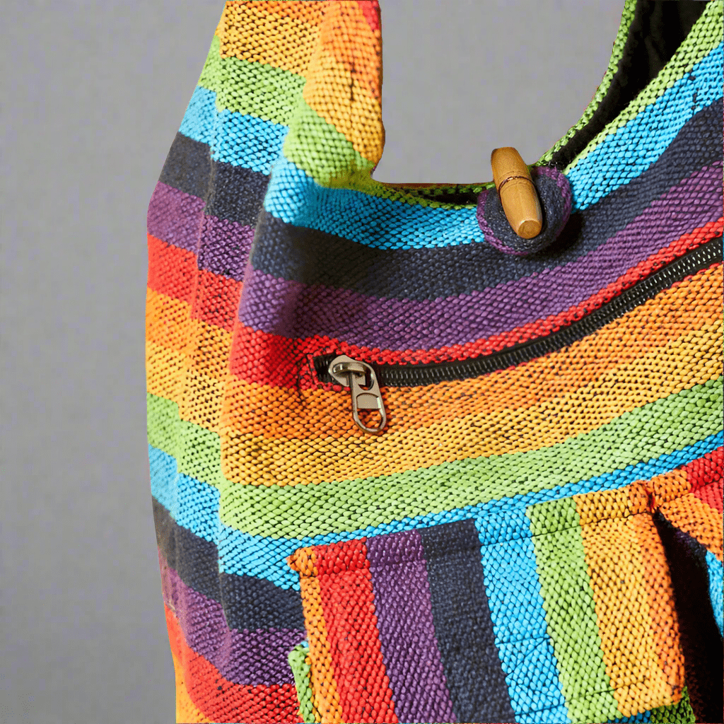 Gheri Rainbow Striped Shoulder Bag - SB507 - Uneeka