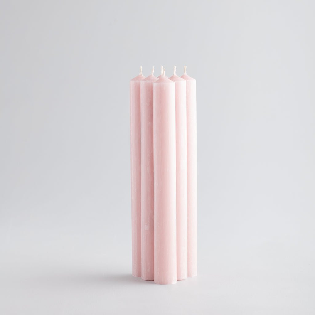 Gift Pack Rose Quartz Dinner Candles - F01188 - Uneeka