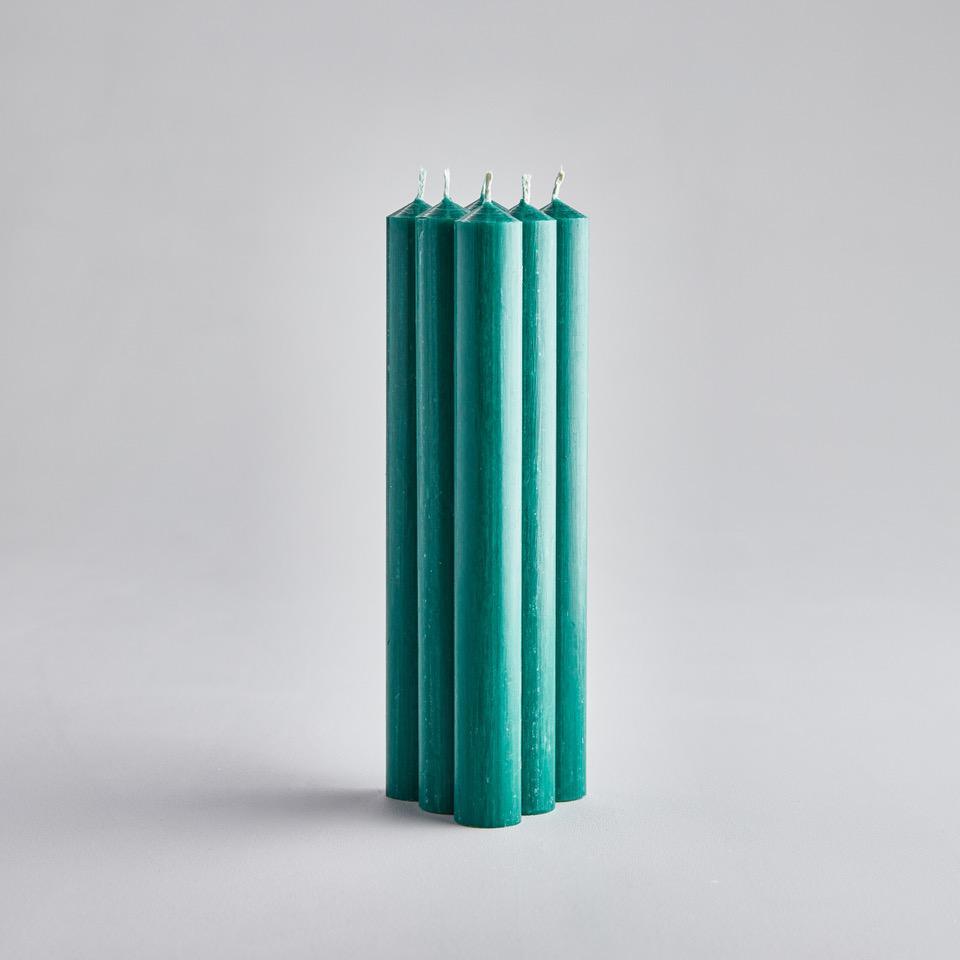 Gift Pack Woodland Green Dinner Candles - F00758 - Uneeka