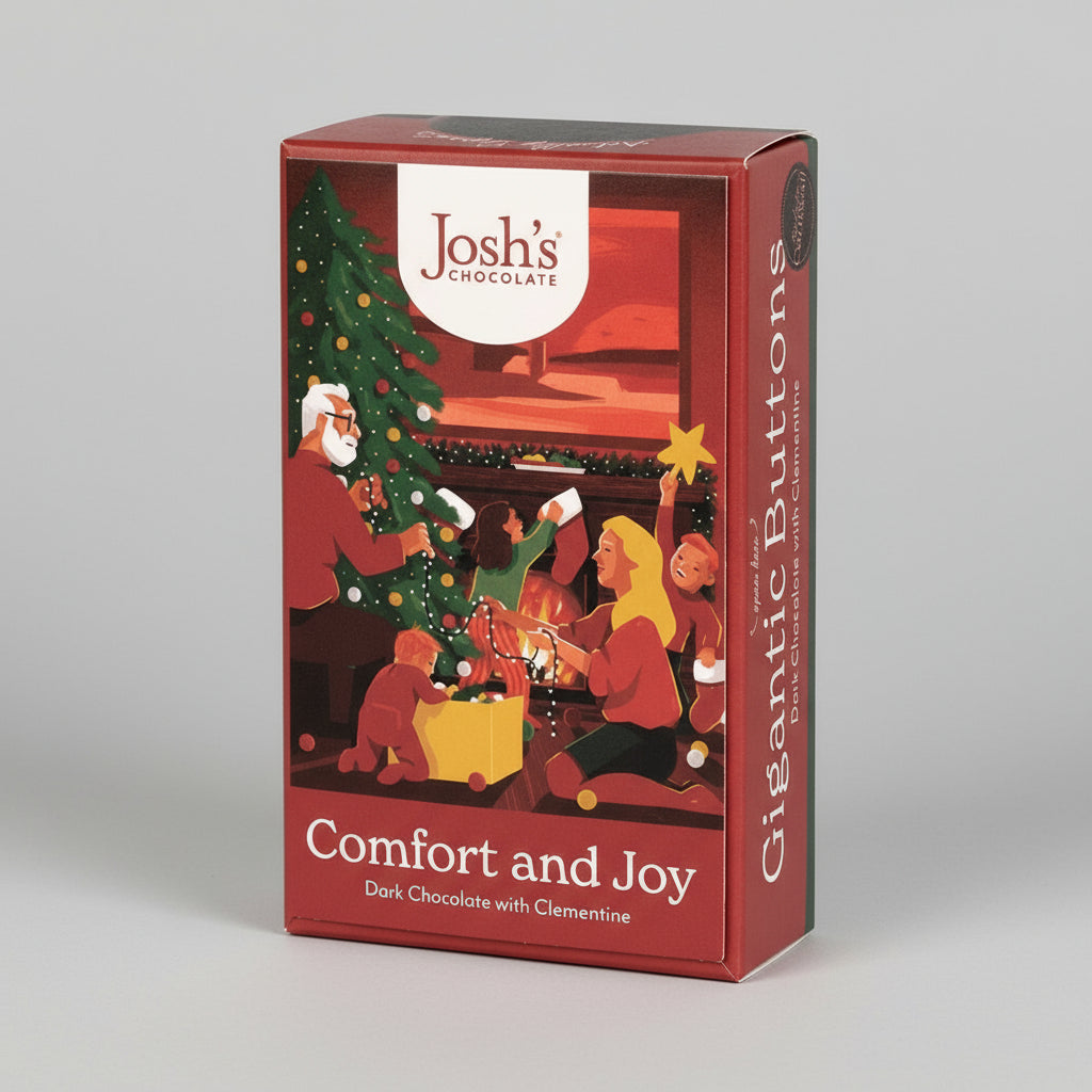 Gigantic Dark Chocolate with Clementine Buttons Boxed - BUTTONS - DARKCHOC - CLEM - Uneeka