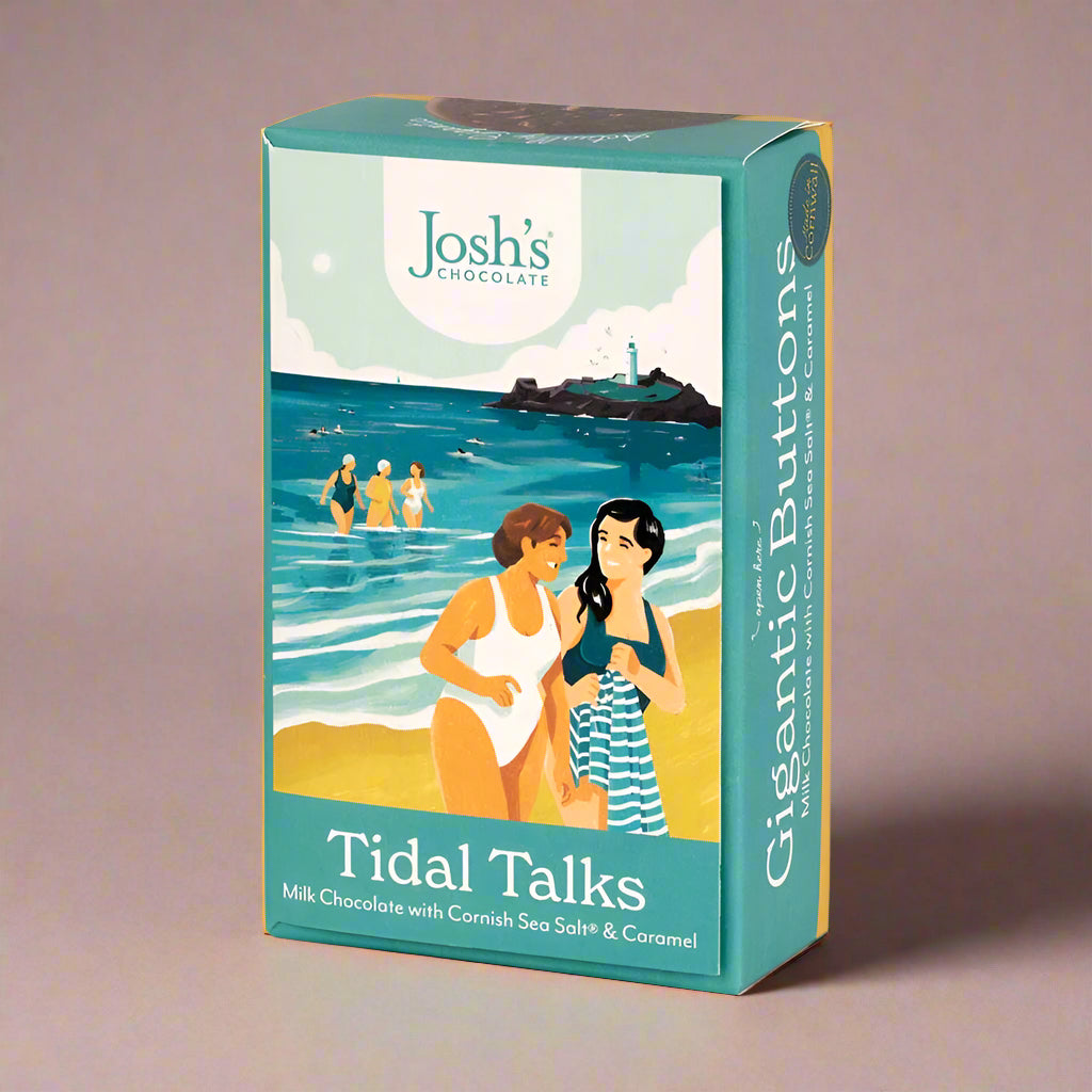 Gigantic Milk Chocolate with Cornish Sea Salt & Caramel Buttons Boxed - Gigantic Milk Chocolate with Cornish Sea Salt™ & Caramel Buttons - Uneeka