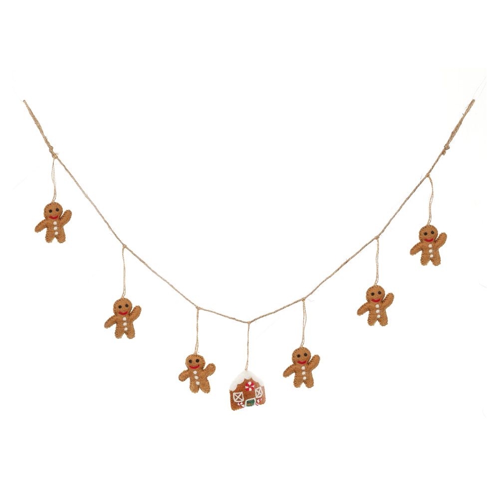 Gingerbread Man Garland - CHGBMG - Uneeka