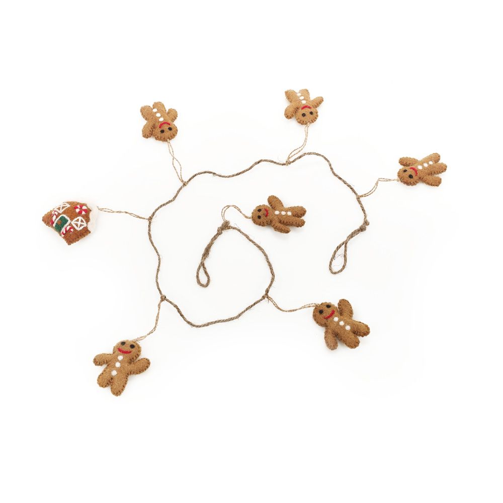 Gingerbread Man Garland - CHGBMG - Uneeka