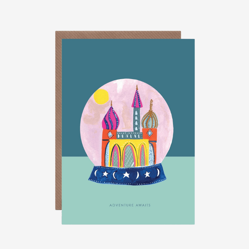 Globe Adventure Awaits Greetings Card* - HCWB218 - Uneeka