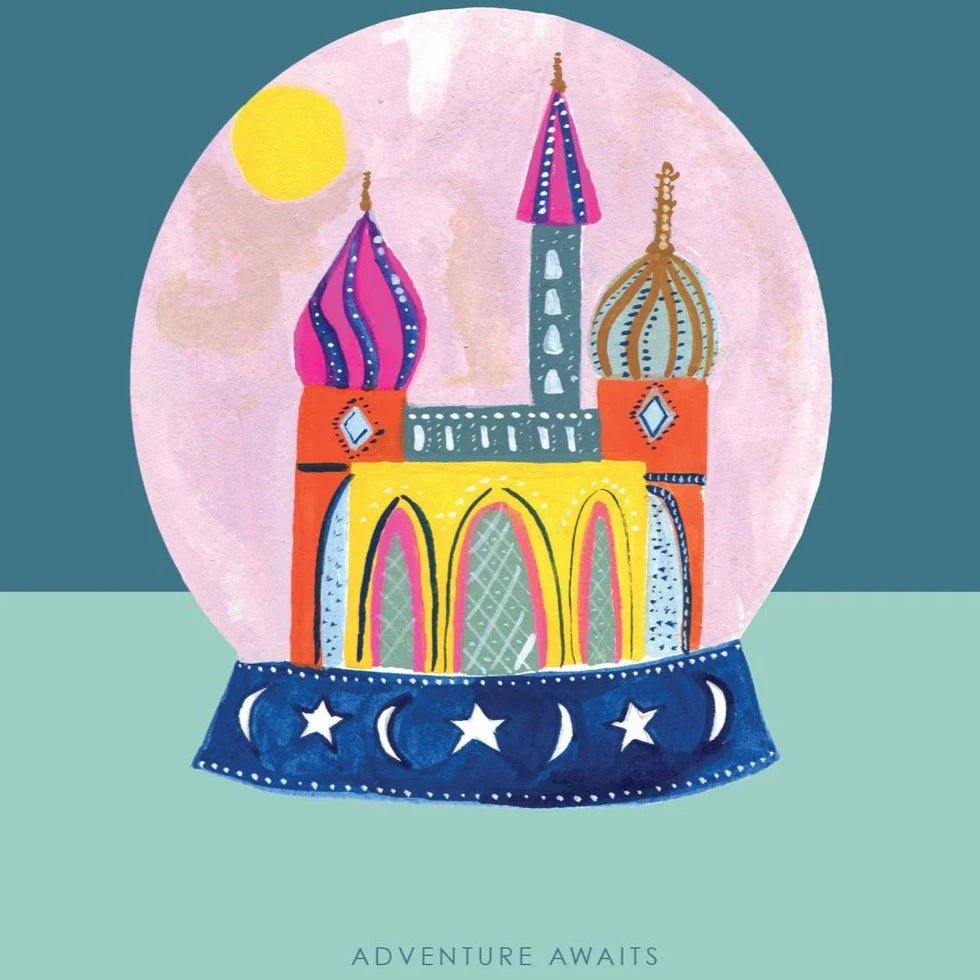 Globe Adventure Awaits Greetings Card - HCWB218 - Uneeka